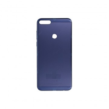 Vitre arrière (cache batterie) pour Huawei Honor 7C Bleu + Logo