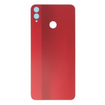 Vitre arrière (cache batterie) avec adhésif pour Huawei Honor 8X Rouge + Logo
