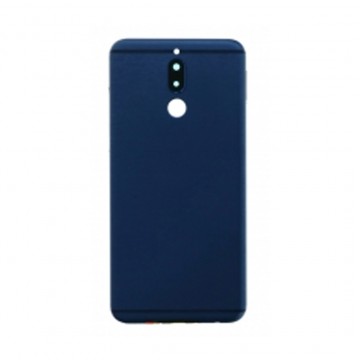 Vitre arrière avec Adhésif + Lentille camera + support pour Huawei Mate 10 Lite Bleu