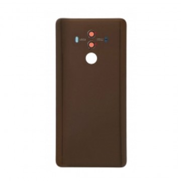 Vitre arrière avec Adhésif + Lentille camera + support pour Huawei Mate 10 Pro Mocha