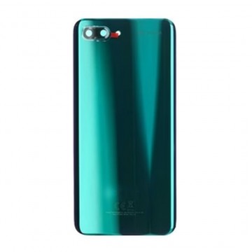 Vitre arrière avec Adhésif + Lentille camera + support pour Huawei Honor 10 Vert + Logo