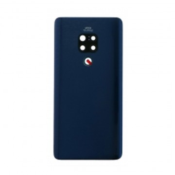Vitre arrière pour Huawei Mate 20 Bleu avec lentille caméra
