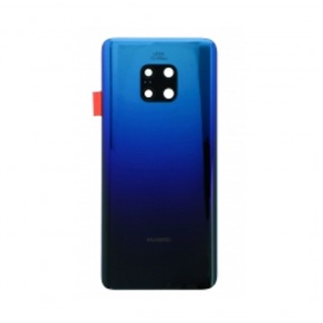 Vitre arrière avec Adhésif + Lentille camera + support pour Huawei Mate 20 Pro Aurora + Logo