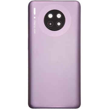 Vitre arrière (cache batterie) avec Lentille camera pour Huawei Mate 30 Violet + Logo