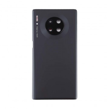 Vitre arrière (cache batterie) avec Lentille camera pour Huawei Mate 30 Pro Noir + Logo