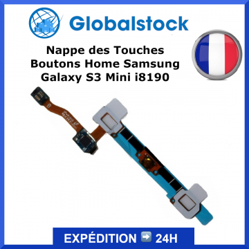 Nappe des Touches Boutons Home Menu/Retour pour Samsung Galaxy S3 Mini i8190