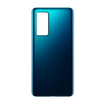 Vitre arrière (cache batterie) avec Adhésif pour Huawei P40 Bleu + Logo
