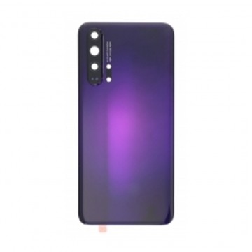 Vitre arrière pour Huawei Honor 20 Pro Violet avec lentille caméra