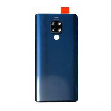 Vitre arrière avec Adhésif + Lentille camera + support pour Huawei Mate 20 X 5G Bleu