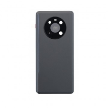 Vitre arrière avec Adhésif + Lentille camera + support pour Huawei Mate 40 Noir + Logo