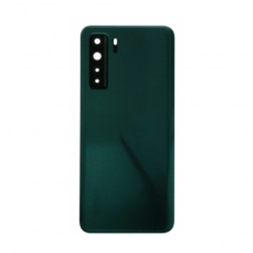 Vitre arrière avec Adhésif + Lentille camera + support pour Huawei P40 lite 5G Vert + Logo