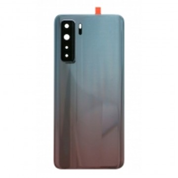 Vitre arrière pour Huawei P40 lite 5G Argent avec lentille caméra