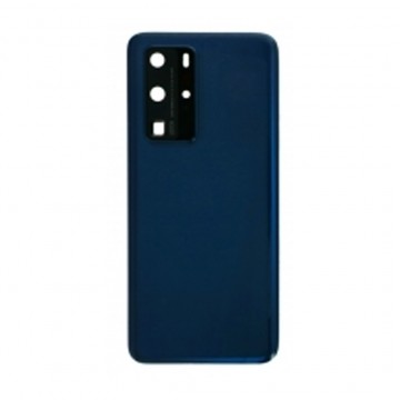 Vitre arrière pour Huawei P40 Pro Bleu avec lentille caméra
