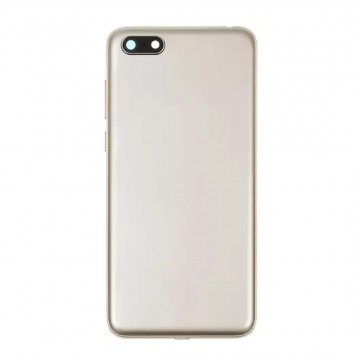 Vitre arrière avec Lentille camera + support pour Huawei Y5 Prime 2018 Or + Logo