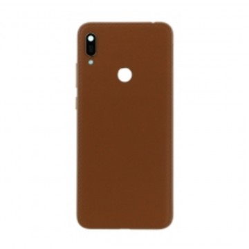 Vitre arrière avec Lentille camera + support + Trou d'empreinte pour Huawei Y6 2019 Modern Or + Logo