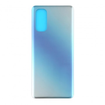 Vitre arrière (cache batterie) avec Adhésif pour Oppo Reno4 Pro 5G CPH2089 Bleu + Logo