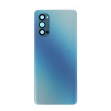 Vitre arrière pour Oppo Reno4 Pro 5G CPH2089 Bleu avec lentille caméra