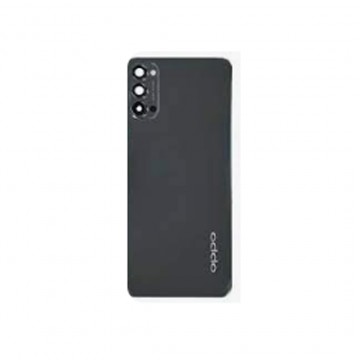 Vitre arrière pour Oppo Reno 4 Pro 5G CPH2089 Noir avec lentille caméra