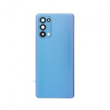 Vitre arrière pour Oppo Reno 5 Pro 5G Bleu avec lentille caméra