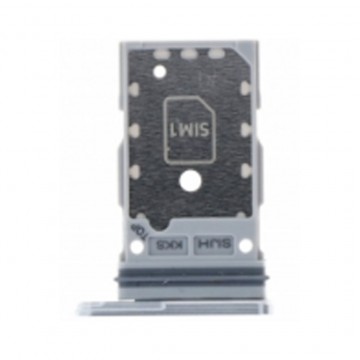 Tiroir carte Sim pour Samsung Galaxy S22 Ultra 5G Double Carte Blanc