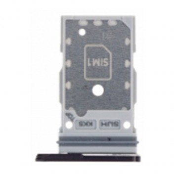 Tiroir carte sim pour Samsung Galaxy S22 Ultra 5G Double Carte Version Phantom Noir