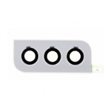 Lentille en verre caméra arrière pour Samsung Galaxy S22 5G/S22+ 5G Blanc