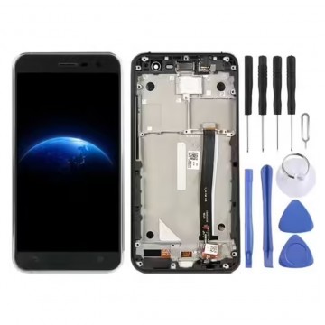 Ecran LCD + Vitre tactile sur châssis pour ASUS ZENFONE 3 - ZE520KL Noir + Outils