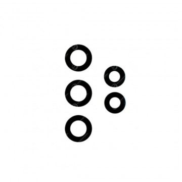 Lentille caméra arrière pour Samsung Galaxy A13 A137 Noir 5pcs dans un ensemble