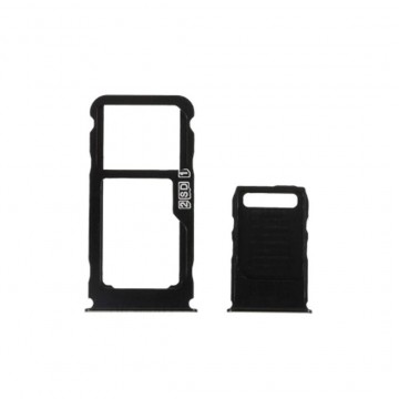 Tiroir carte sim pour Nokia 3.1 Plus double sim noir
