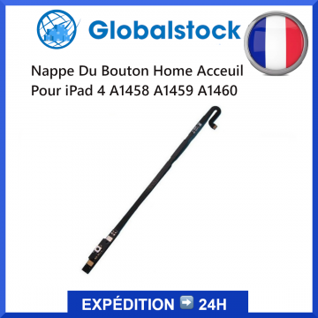 Nappe Du Bouton Home Accueil pour iPad 4 (A1458/A1459/A1460)