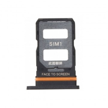 Tiroir carte Sim pour Xiaomi Redmi Note 12 Pro 5G Double sim Noir