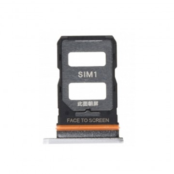 Tiroir carte Sim pour Xiaomi Redmi Note 12 Pro+ 5G Double sim Argenté