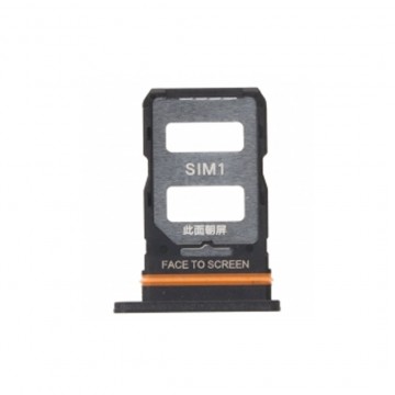 Tiroir carte Sim pour Xiaomi Redmi Note 12 Pro+ 5G Double sim Noir