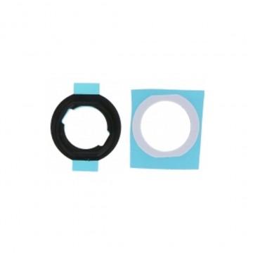 Bouton de retour en Caoutchouc avec joint adhésif de bouton pour iPad 10.2 2019 (iPad 7ème) Blanc