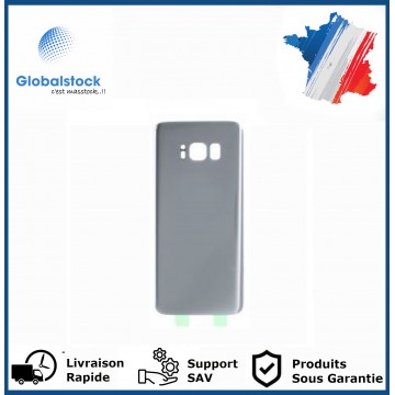 Vitre arrière pour Samsung Galaxy S8 argent