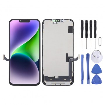 Ecran LCD + Vitre tactile pour iphone 14 plus Noir + Outils