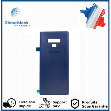 Vitre arrière pour Samsung Galaxy note 9 bleu