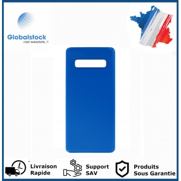 Vitre arrière pour Samsung Galaxy S10 plus G975F bleu