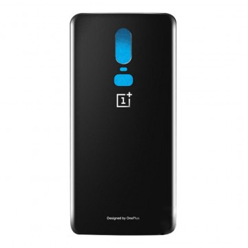 Vitre arrière ( Cache batterie) pour OnePlus 6 Noir Miroir