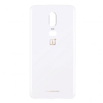 Vitre arrière pour OnePlus 6 Blanc
