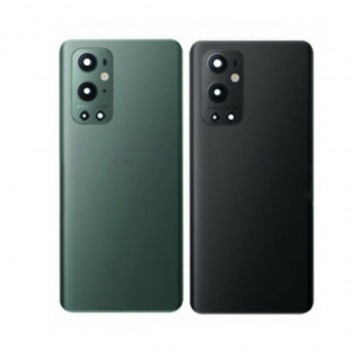 Vitre arrière pour Oneplus 9 pro Vert avec lentille caméra