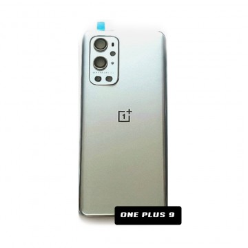 Vitre arrière pour Oneplus 9 Gris avec lentille caméra