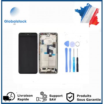 Ecran LCD + Vitre tactile sur châssis pour Xiaomi 12 Lite Noir + Outils