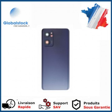 Vitre arrière pour Oppo Find X5 Lite CPH2371 Reno7 5G Noir avec lentille caméra