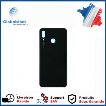 Vitre arrière (cache batterie) pour Huawei Nova 3 Noir