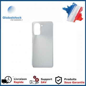 Vitre arrière (cache batterie) avec Adhésif pour Huawei Nova 10 Pro Argent + Logo