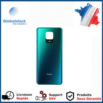 Vitre arrière ( Cache batterie) pour Xiaomi Redmi Note 9 Pro/9s Bleu Aurora