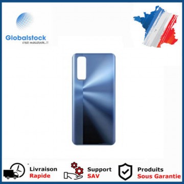 Vitre arrière ( Cache batterie) avec adhésive pour Realme 7 Bleu