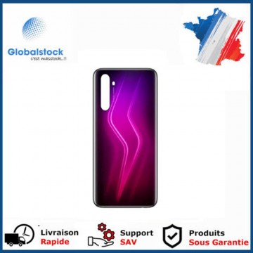Vitre arrière ( Cache batterie) avec adhésive pour Realme 6 Pro Rouge