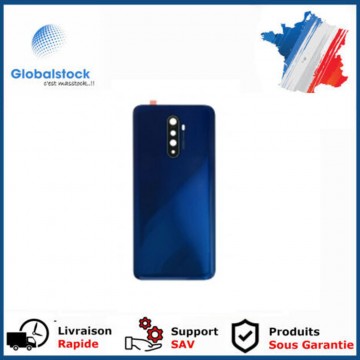 Vitre arrière ( Cache batterie) avec lentille+adhésive pour Realme X2 Pro Bleu